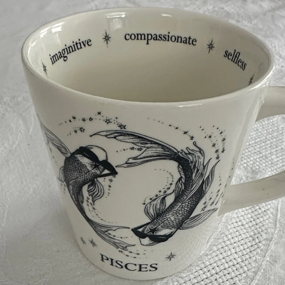 Williams Sonoma NEW Pisces Zodiac Mug Design